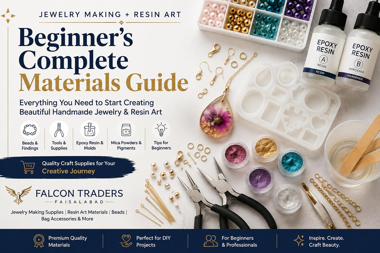 Jewelry Making & Resin Art شروع کرنے کے لیے کون کون سے Materials چاہیے؟ | Beginner’s Guide