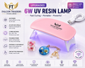 6W UV Resin Curing Lamp – Portable USB UV LED Light with Timer for Resin Crafts, Jewelry Making & DIY