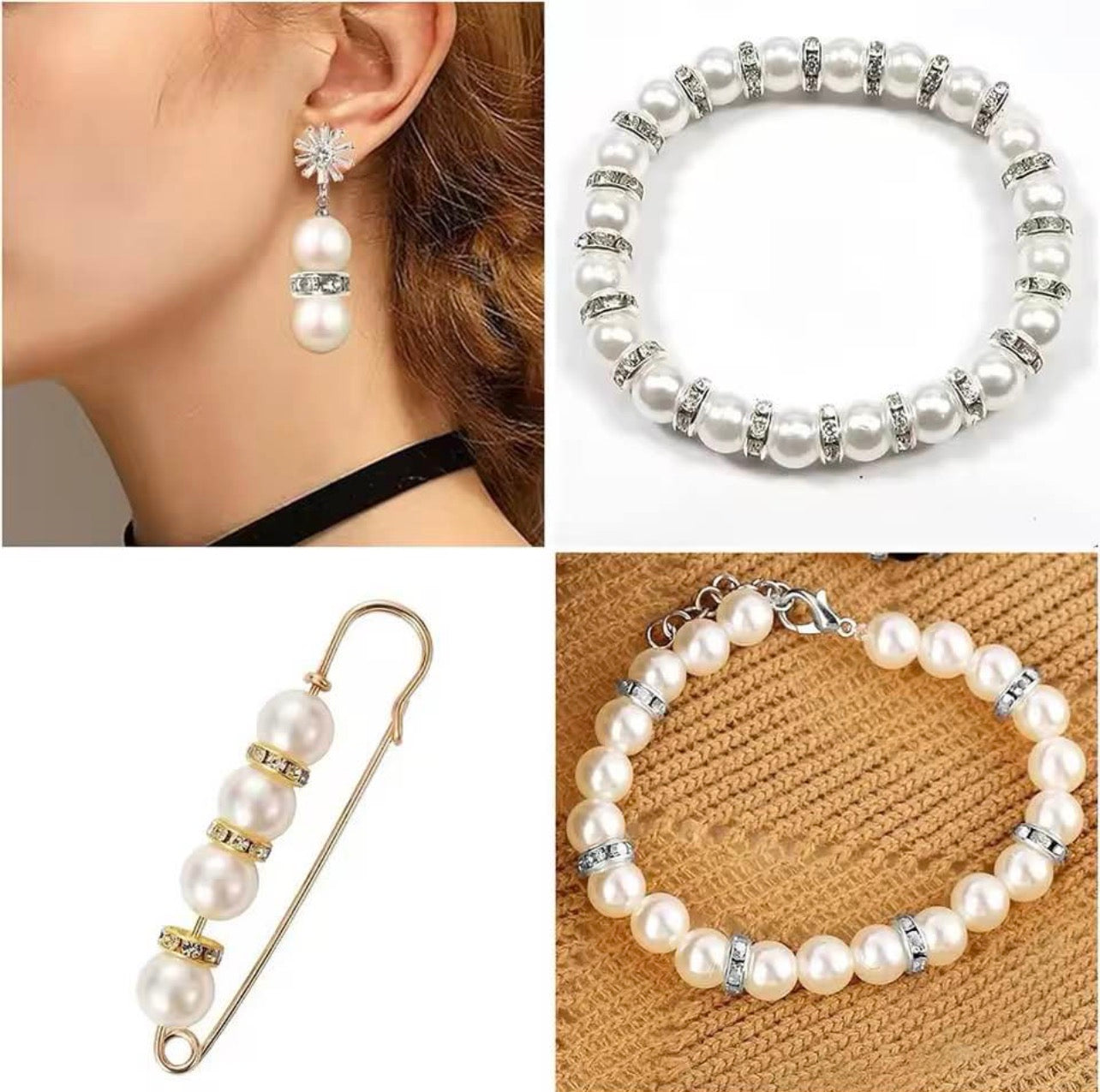 6mm Rhinestone Rondelle Spacer Beads – Gold & Silver Jewelry Making Beads | DIY Bracelet, Necklace & Craft Accessories