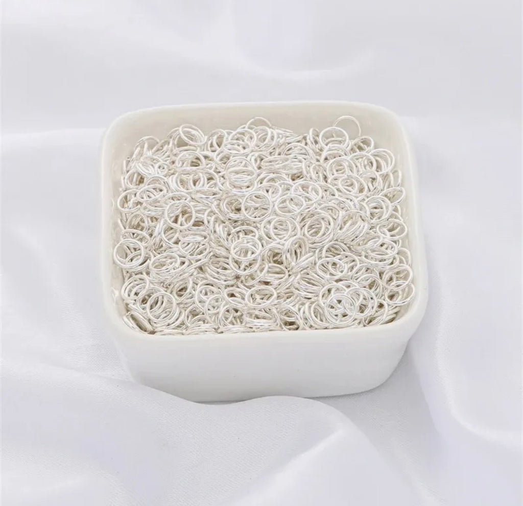 100–200pcs Metal Jump Rings & Split Rings 0.7mm Wire, 4–10mm Open Single Loop Rings for Jewelry Making, DIY Crafts & Jewelry Repair