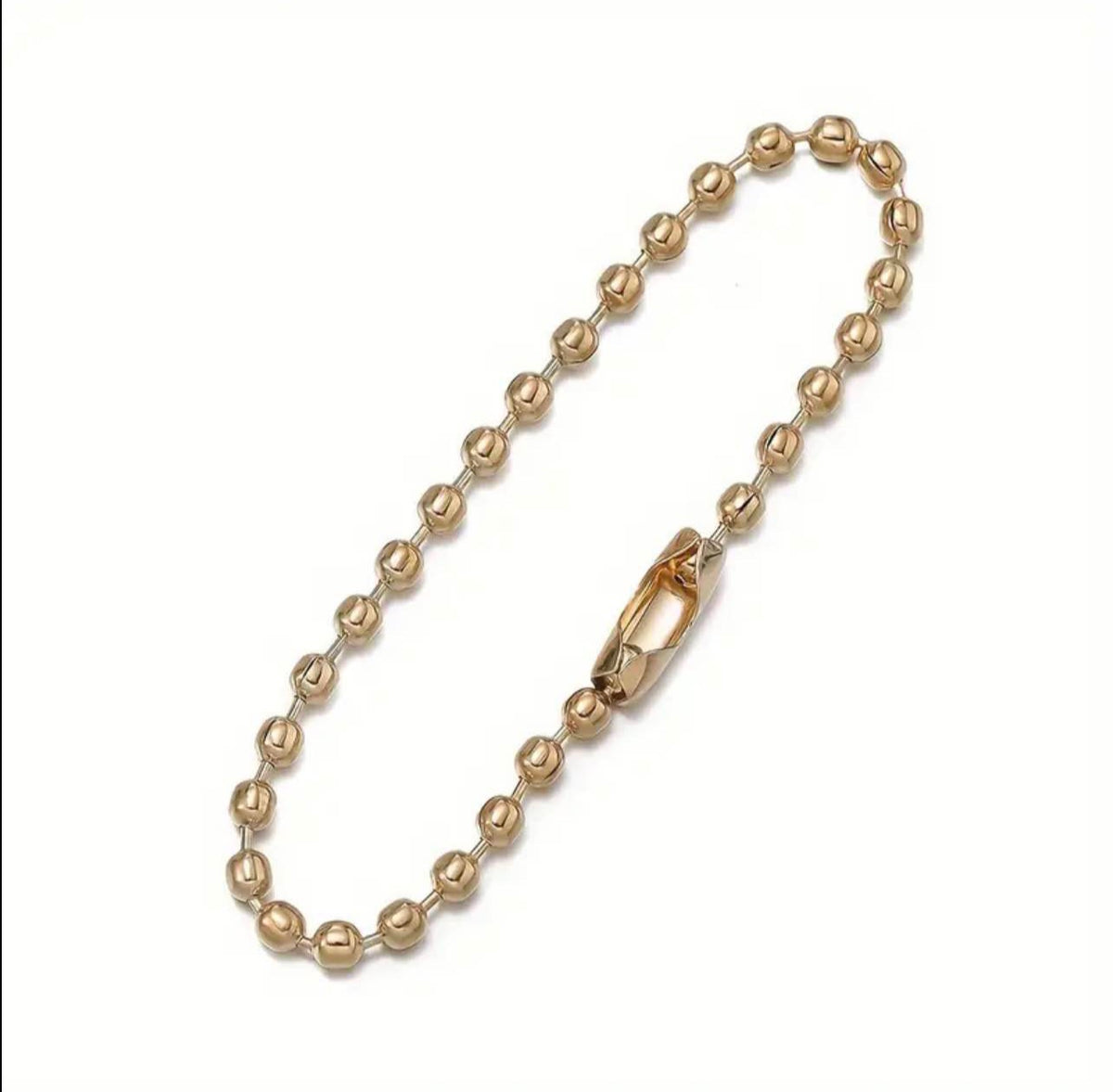     Gold iron ball bead chain for keychain making