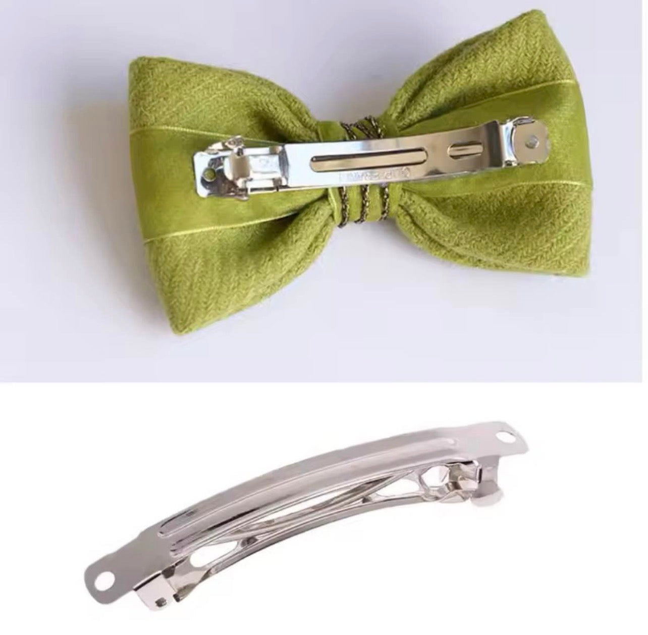 80mm & 55mm Metal French Barrettes – Rhodium Hair Clips for DIY Hair Bows & Jewelry Making