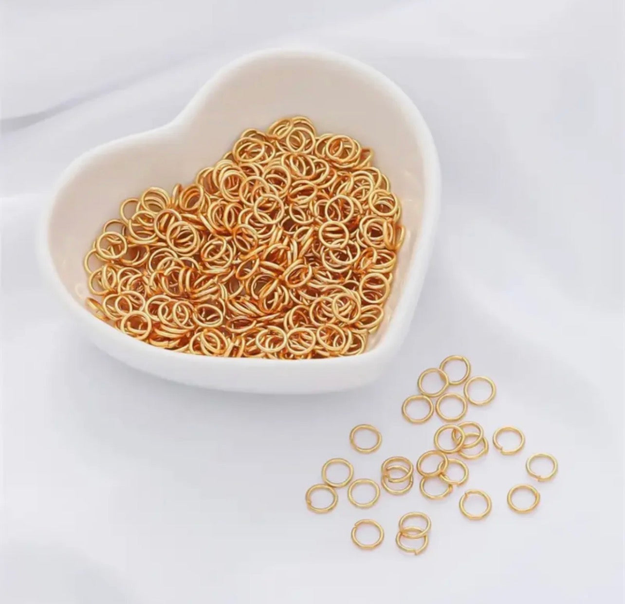 100–200pcs Metal Jump Rings & Split Rings 0.7mm Wire, 4–10mm Open Single Loop Rings for Jewelry Making, DIY Crafts & Jewelry Repair