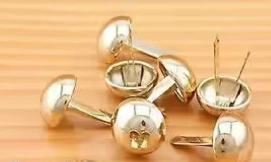 10/20Pcs 10mm Metal Bag Two-Legged Rivet Nails – Decorative Handbag Clasp Studs for Leather Bags, Luggage & DIY Craft