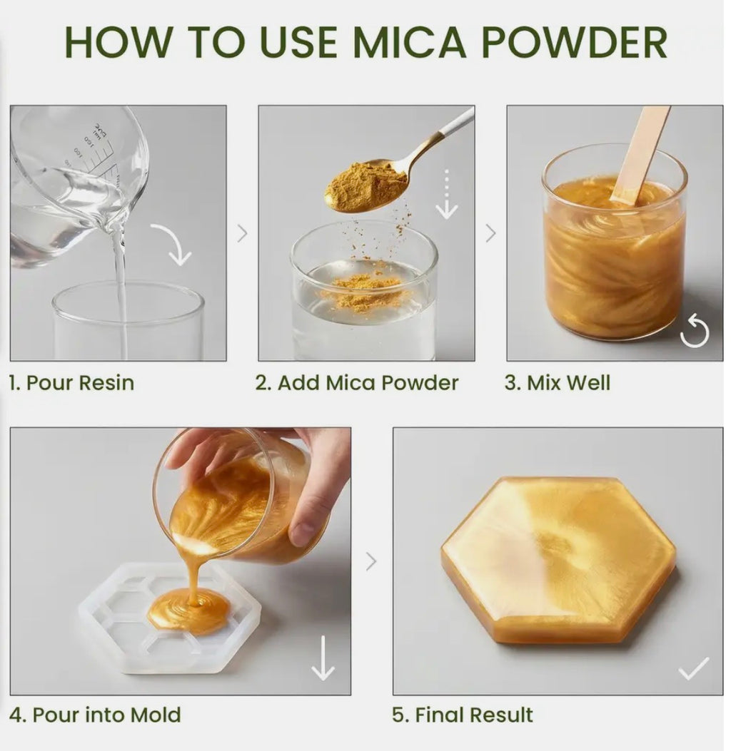 12 Colors Mica Powder Set – Ultra Bright Resin Pigment Powder for Epoxy Resin, Jewelry Making, Art & DIY | Falcon Traders Faisalabad