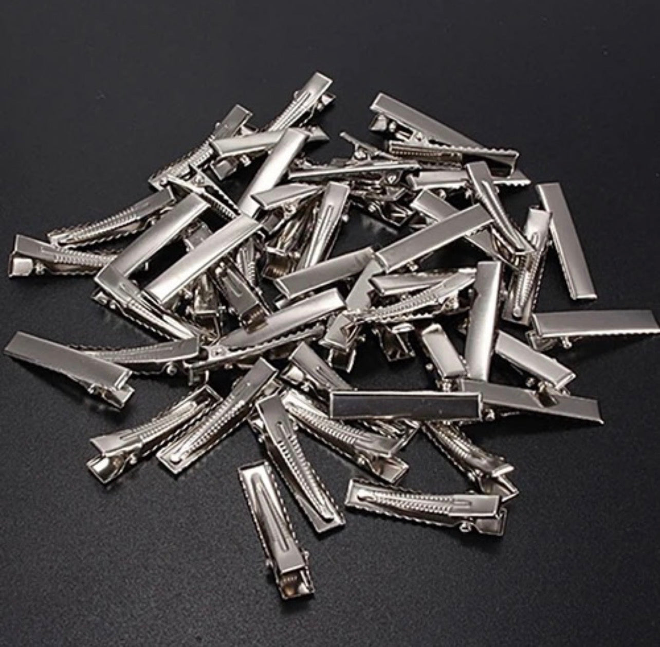 Metal Alligator Hair Clips – 4cm, 5.5cm & 7.5cm | Silver Hair Clips for DIY Hair Accessories & Styling