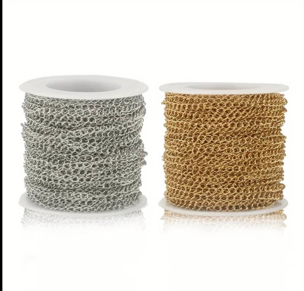 2 & 5 Yard Extension Chain for Necklace & Bracelet – Silver & Gold | Normal & Imported Quality