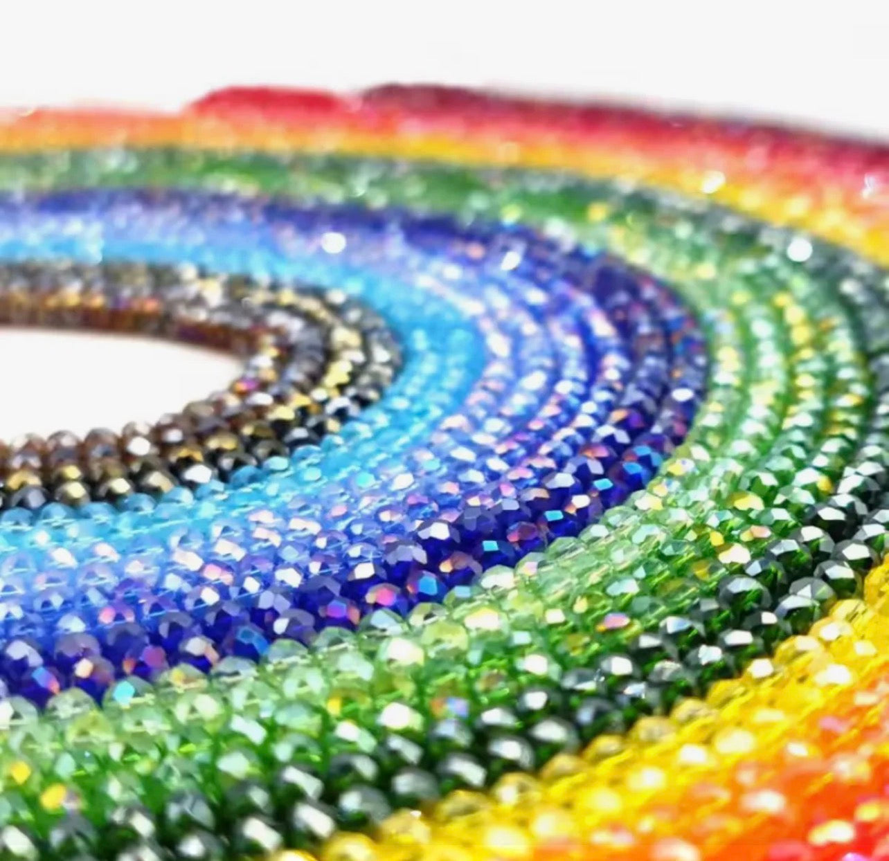 85+ Pcs 6mm Austria Faceted Crystal Rondelle Beads – Washable Glass Spacer Beads for Jewelry Making, Bracelets & DIY Crafts