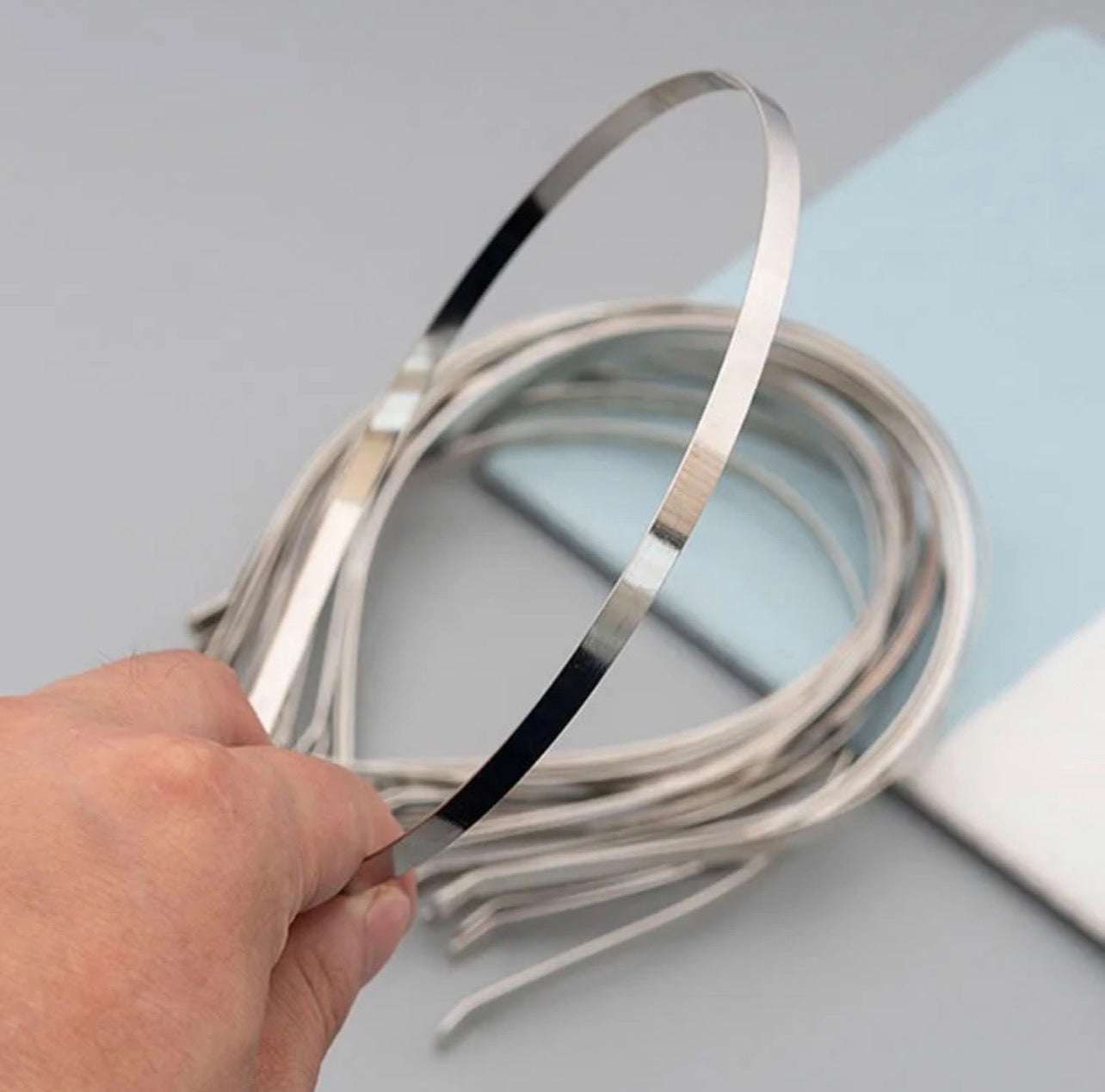 5/10Pcs Metal Headband Base – 5mm Blank Smooth Hair Hoop Blanks for DIY Jewelry, Hair Accessories & Craft Making