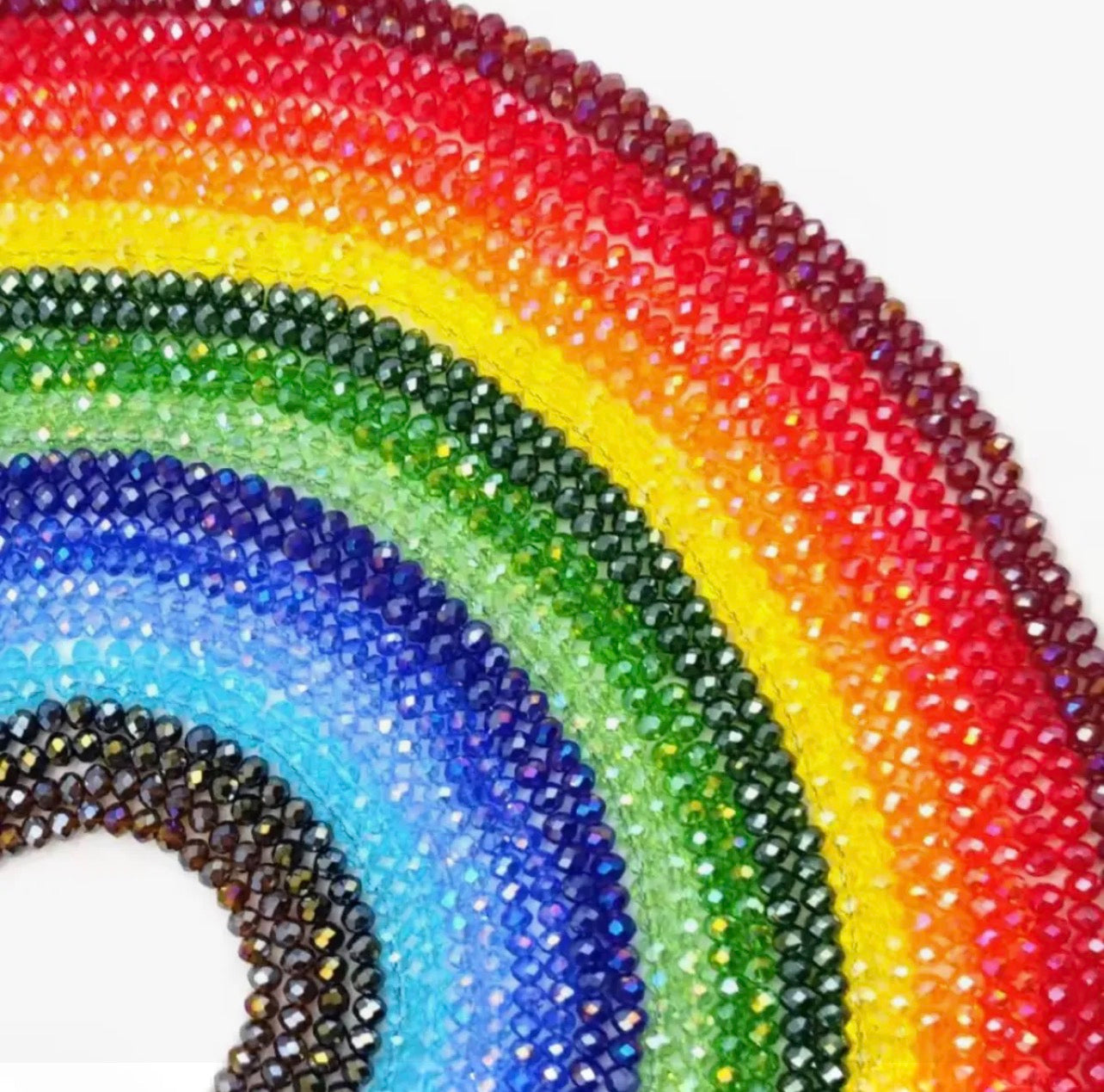 85+ Pcs 6mm Austria Faceted Crystal Rondelle Beads – Washable Glass Spacer Beads for Jewelry Making, Bracelets & DIY Crafts
