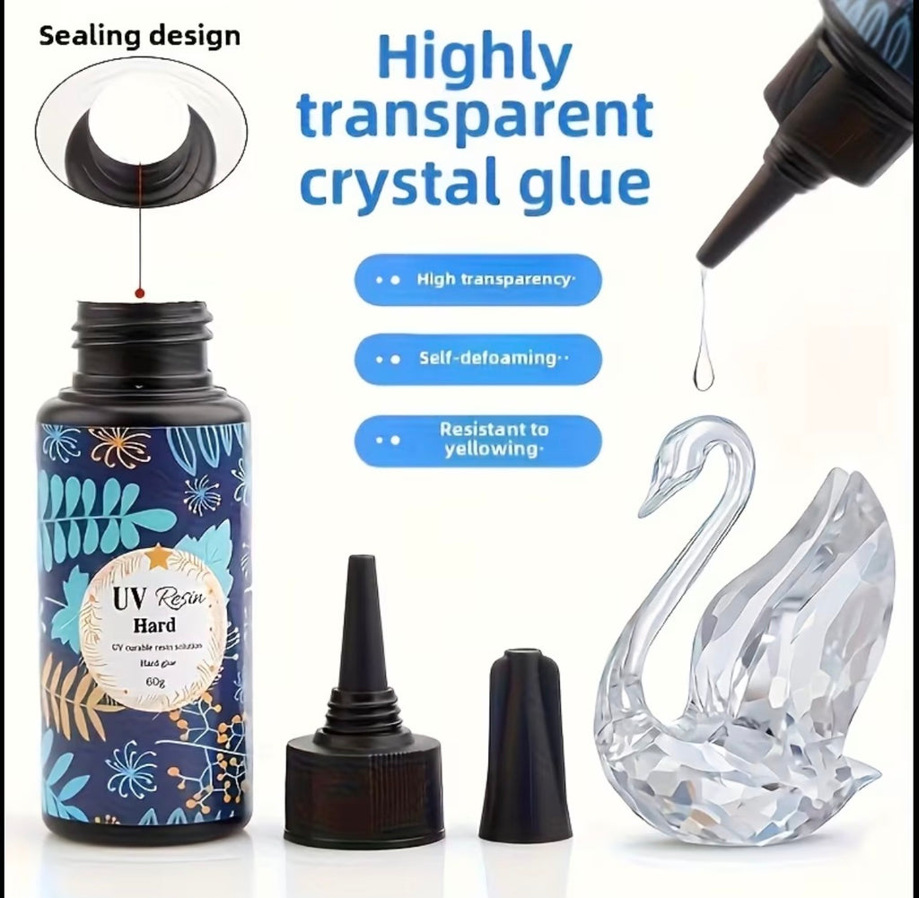 100g Upgraded UV Resin – Fast Curing Crystal Clear Non-Yellowing Resin for Jewelry & DIY Crafts