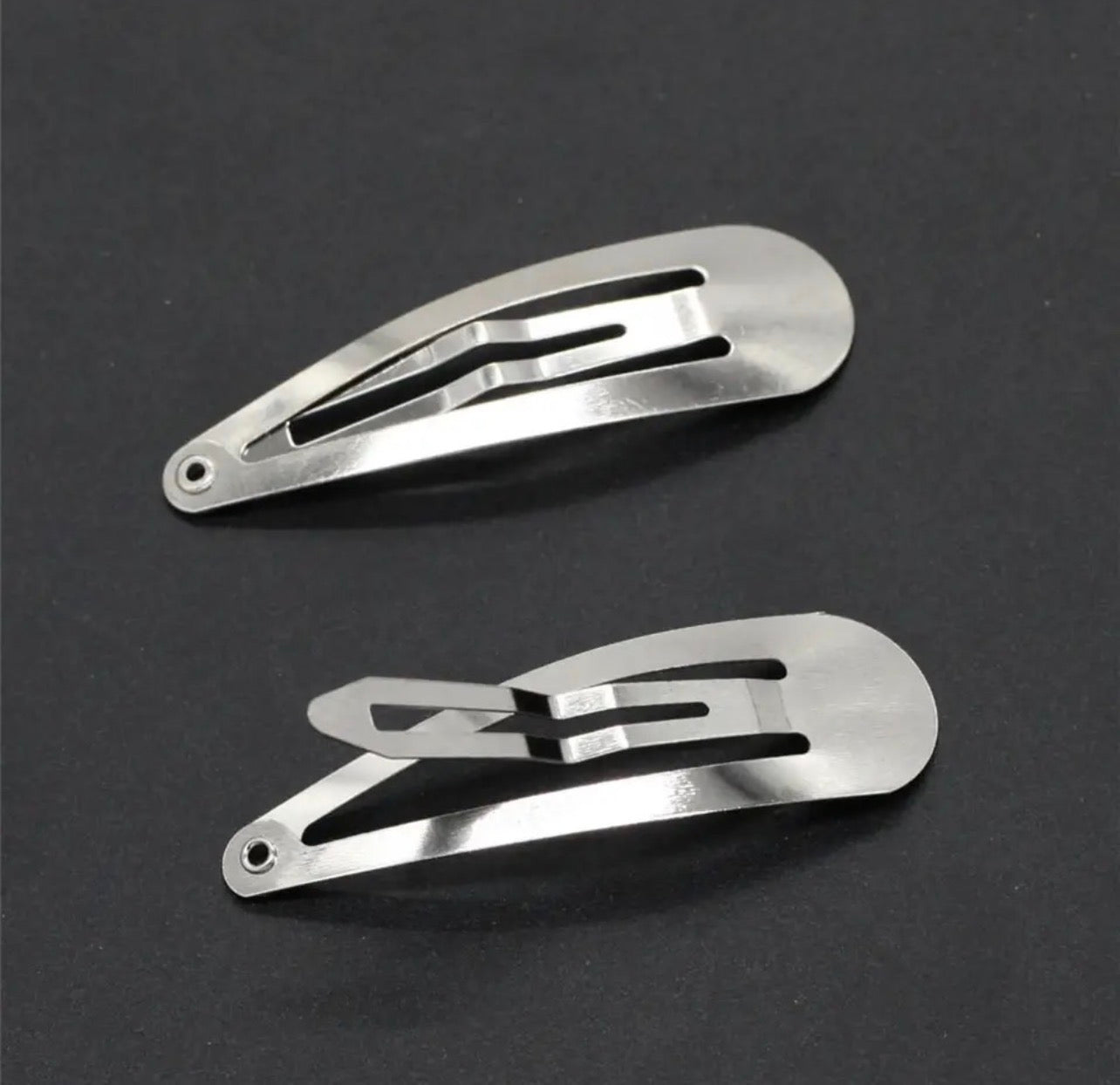 50mm Silver Snap Hair Clips Blanks – 12/24/48 Pcs Metal Clips for DIY Hair Bows, Crafts & Hair Accessories