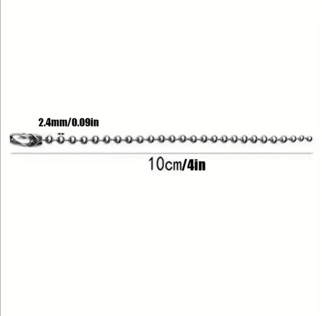     Metal ball bead chain connector for handmade crafts