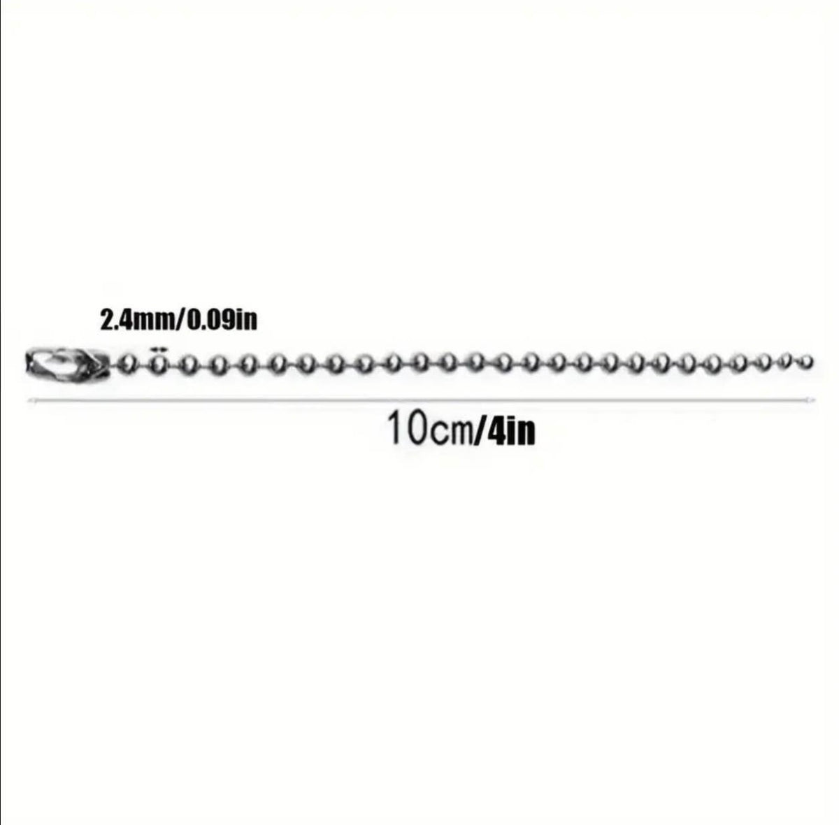    Metal ball bead chain connector for handmade crafts