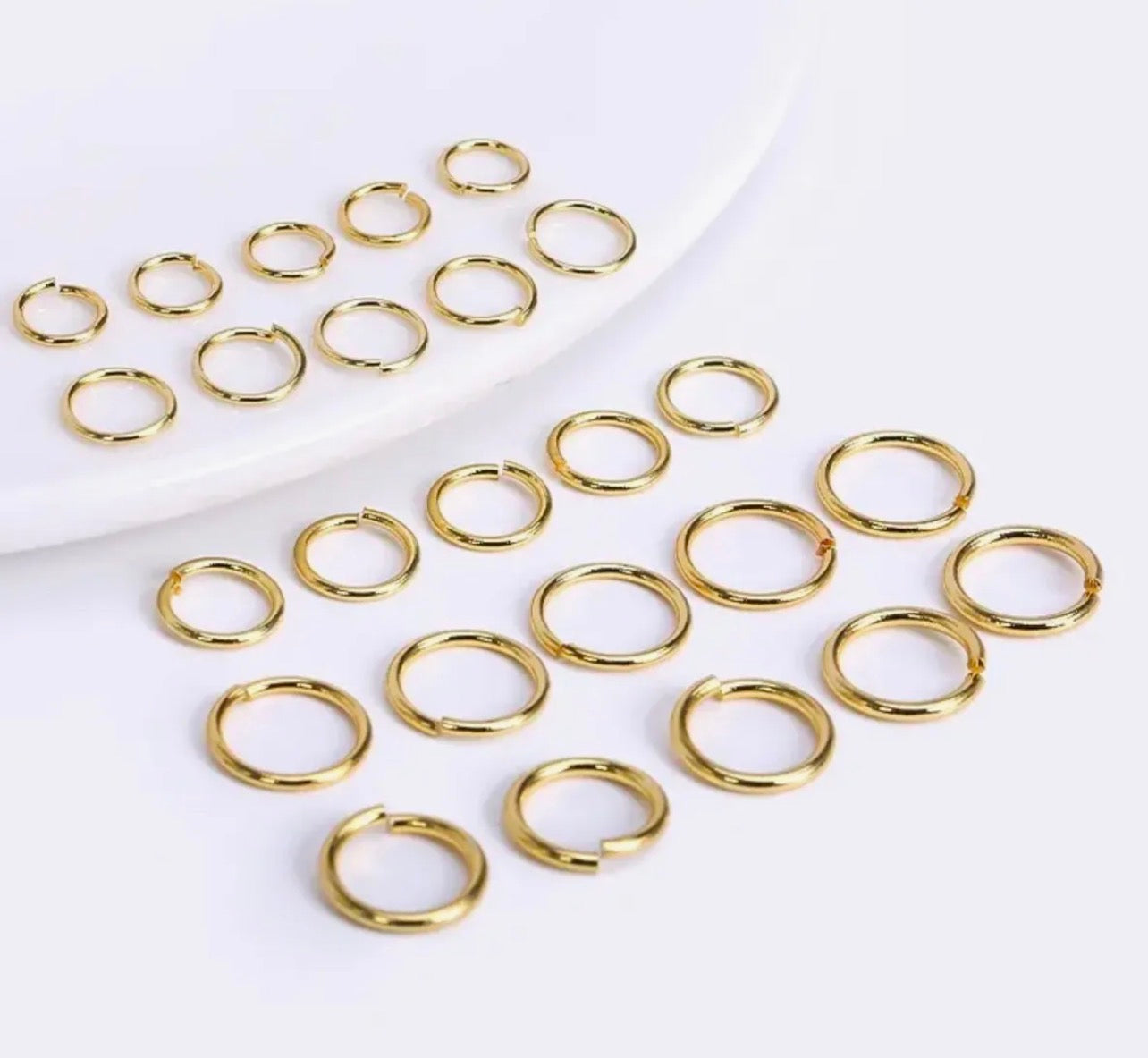 100–200pcs Metal Jump Rings & Split Rings 0.7mm Wire, 4–10mm Open Single Loop Rings for Jewelry Making, DIY Crafts & Jewelry Repair