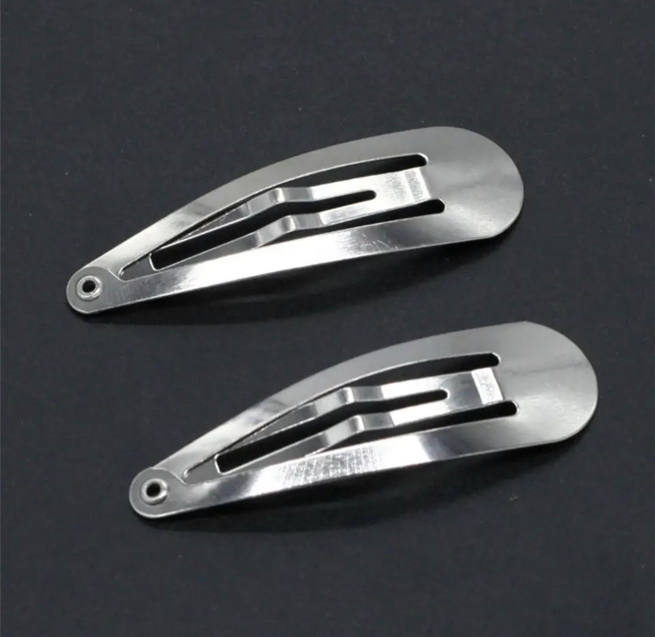 50mm Silver Snap Hair Clips Blanks – 12/24/48 Pcs Metal Clips for DIY Hair Bows, Crafts & Hair Accessories