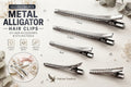 Metal Alligator Hair Clips – 4cm, 5.5cm & 7.5cm | Silver Hair Clips for DIY Hair Accessories & Styling