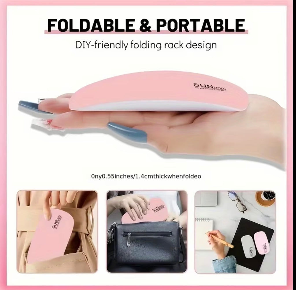 6W UV Resin Curing Lamp – Portable USB UV LED Light with Timer for Resin Crafts, Jewelry Making & DIY
