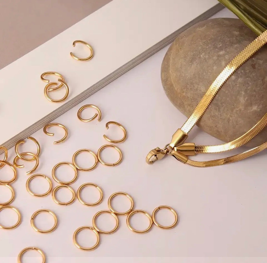 100–200pcs Metal Jump Rings & Split Rings 0.7mm Wire, 4–10mm Open Single Loop Rings for Jewelry Making, DIY Crafts & Jewelry Repair