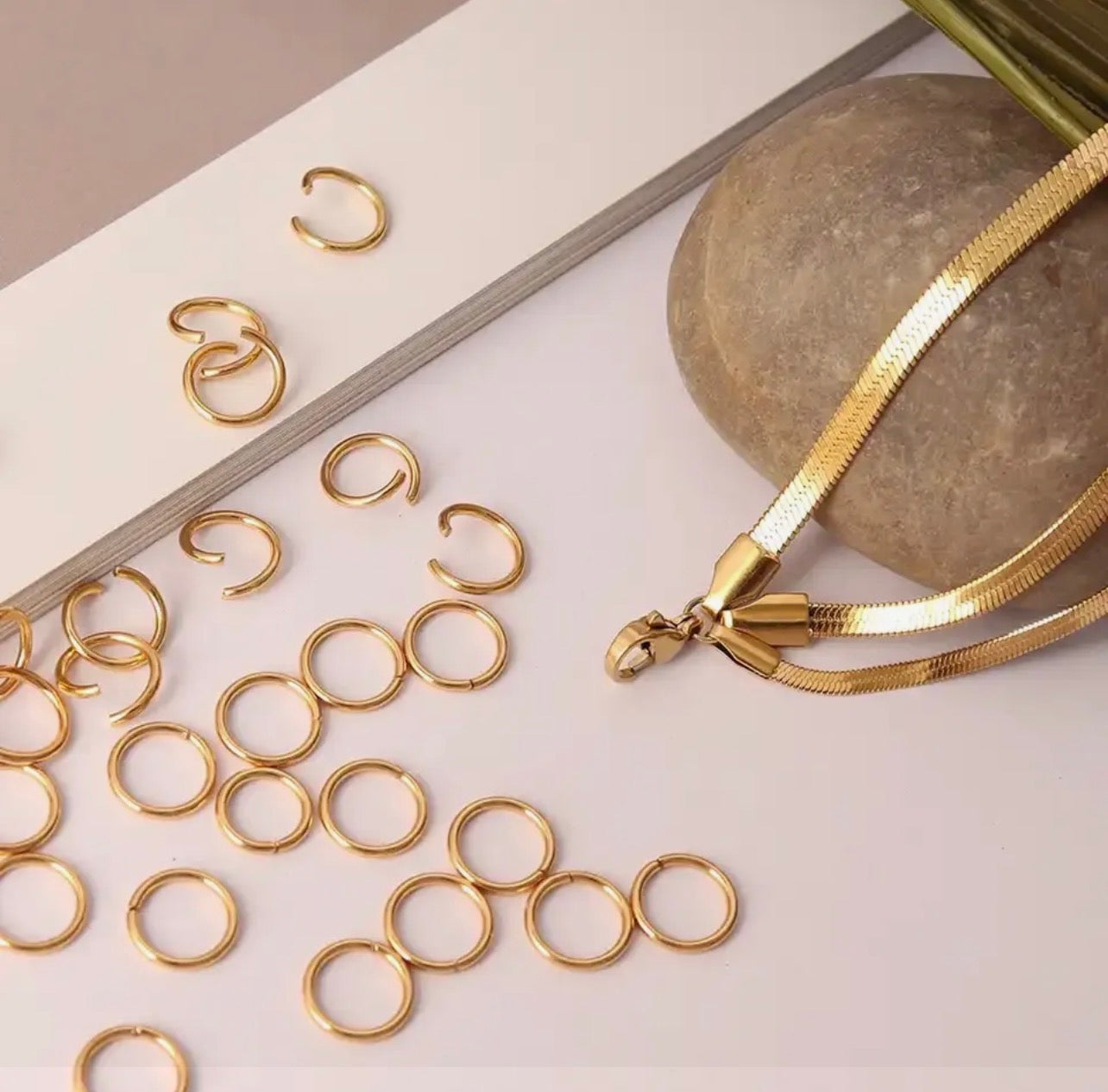 100–200pcs Metal Jump Rings & Split Rings 0.7mm Wire, 4–10mm Open Single Loop Rings for Jewelry Making, DIY Crafts & Jewelry Repair