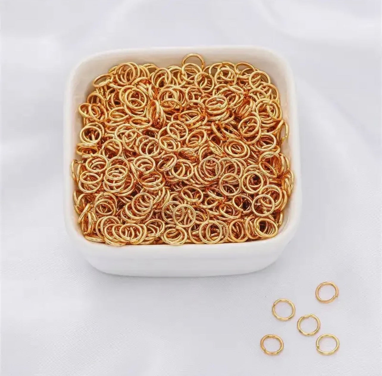100–200pcs Metal Jump Rings & Split Rings 0.7mm Wire, 4–10mm Open Single Loop Rings for Jewelry Making, DIY Crafts & Jewelry Repair