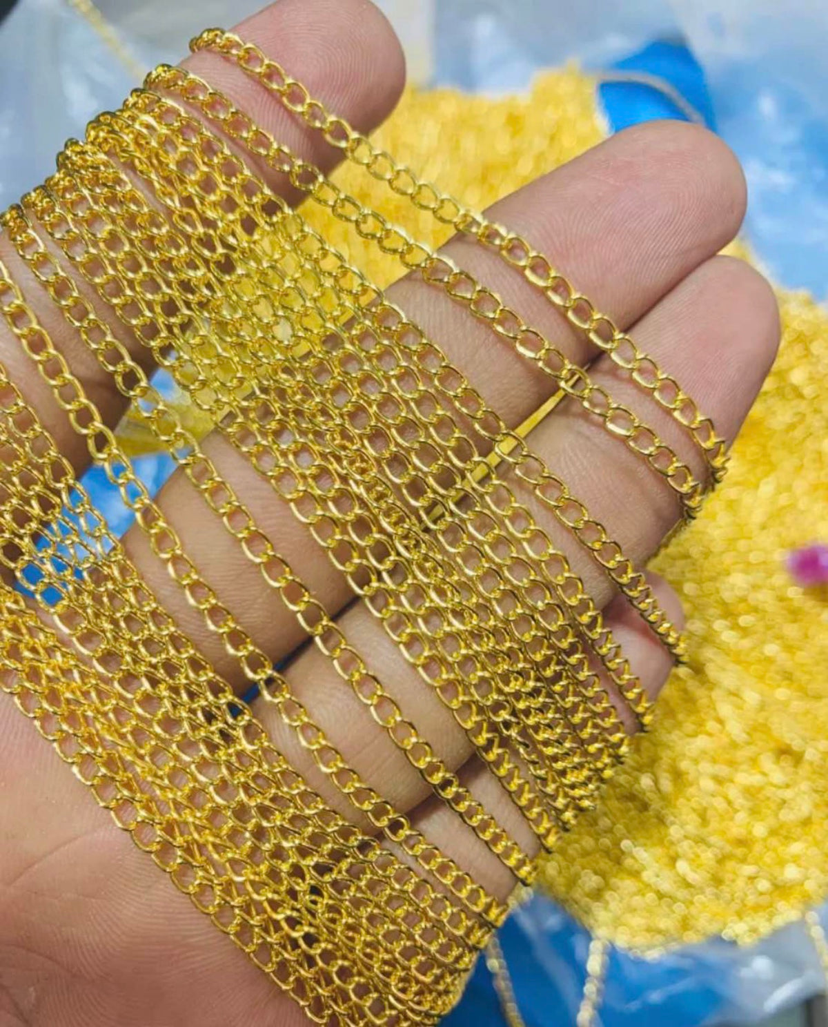 2 & 5 Yard Extension Chain for Necklace & Bracelet – Silver & Gold | Normal & Imported Quality