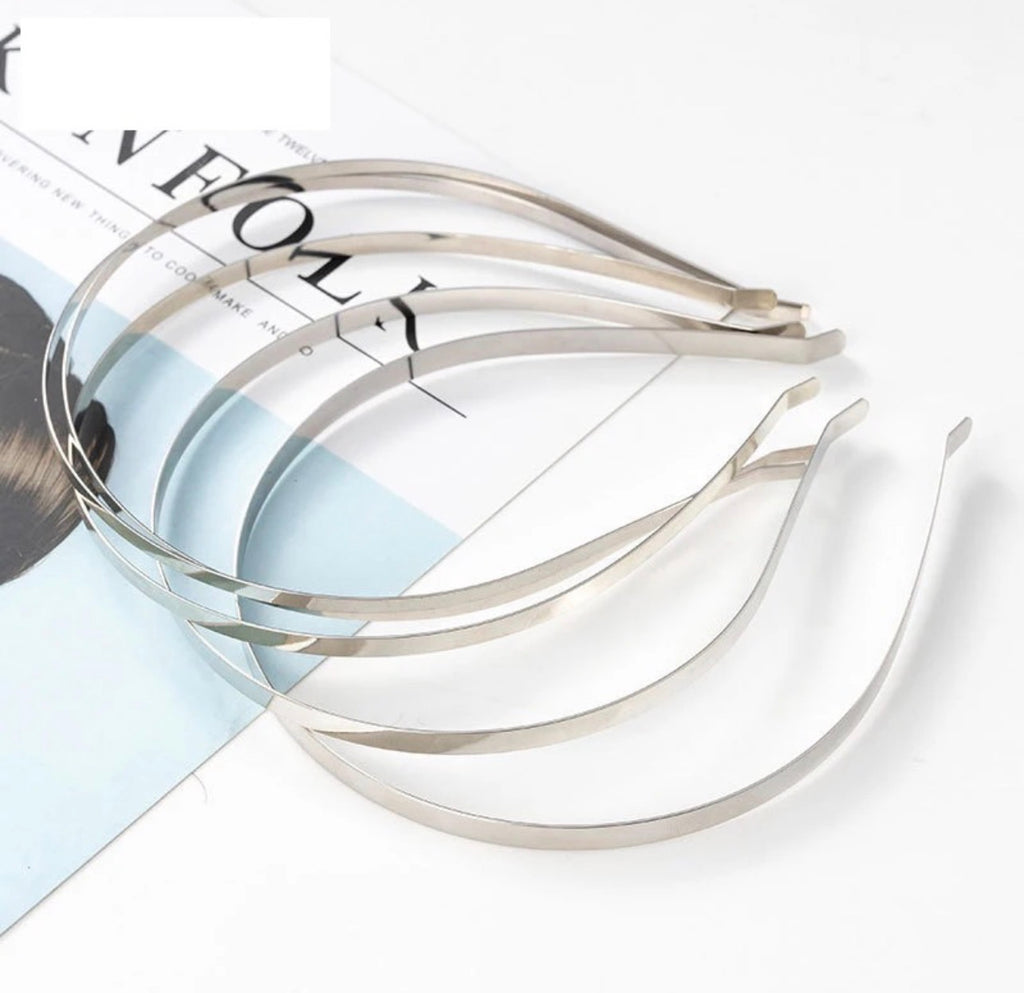 5/10Pcs Metal Headband Base – 5mm Blank Smooth Hair Hoop Blanks for DIY Jewelry, Hair Accessories & Craft Making