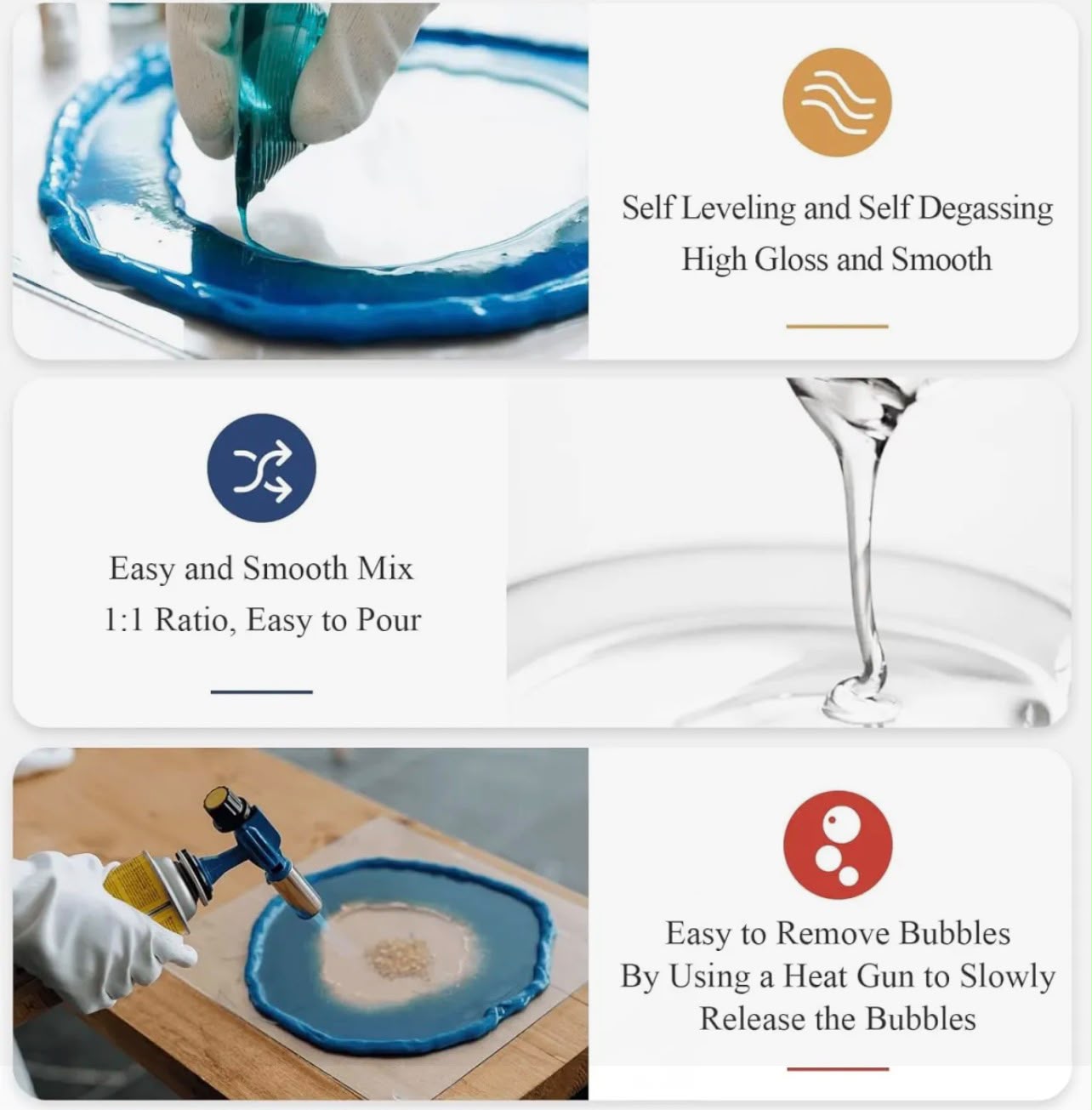Epoxy Resin 1.5kg Set - 1kg Resin + 500g Hardener